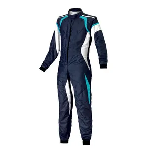 Traje de carreras de karts de diseño de alta calidad con logotipos personalizados Trajes de carreras de karts Uniformes de tendencia