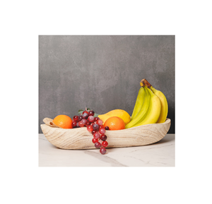 Bol à fruits à pâte en bois Grand bol de service en bois d'acacia pour pâte à salade de fruits Bol vaisselle produit exigeant personnalisé - Product Image 4