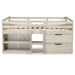 Lit mezzanine bas pour enfants Meubles pour enfants Lit pour enfants pratique fabriqué au Vietnam pour distributeur international - Product Image 1