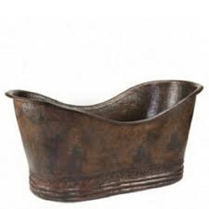 Maravillosa bañera de baño para el hogar de diseño, bañera de metal de cobre de calidad superior para suministros de baño a un precio razonable - Product Image 4