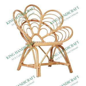 Silla de ratán moderna Oasis Kids de 1 plaza en miel de calidad Premium para sala de estar al aire libre Dormitorios Cocinas Fiestas de bebés - Product Image 3