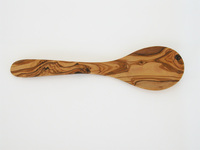 Cuillère à salade en bois d'olivier de qualité supérieure, durable et écologique, couleur naturelle, grand ustensile pour la cuisine à domicile