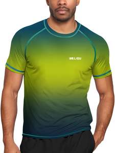 เสื้อแรชการ์ดแขนสั้นระบายอากาศแห้งเร็วเสื้อฝึกเข้ายิมโลโก้ออกแบบได้ตามต้องการ - Product Image 6