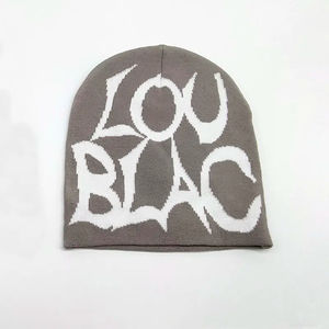 หมวกไหมพรมอะคริลิคลายแมงมุมสำหรับผู้หญิงและผู้ชายหมวกลายหัวกะโหลกหมวกอบอุ่นสำหรับฤดูหนาวออกแบบโลโก้ได้ตามต้องการ - Product Image 2