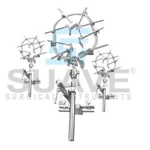 腹部手術およびドレープ配置用のブックウォルターリトラクターシステムセットSUAVE SURGICAL INSTRUMENTSによる完全なリトラクターシステム