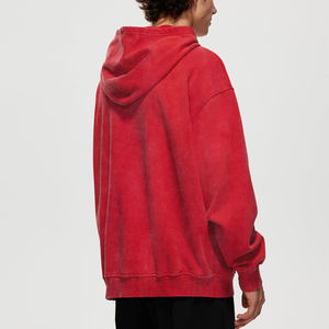 Sweat à capuche surdimensionné délavé à l'acide personnalisé pour hommes, sweat à capuche délavé à l'acide décoloré au soleil pour la vente en ligne - Product Image 2