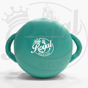 Haute qualité professionnel Logo personnalisé en cuir véritable coup de pied Thai Pad MMA Muay Thai formation approvisionnement en usine Protection contre les coups de pied - Product Image 1