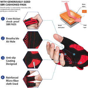 Gants de protection des mains en silicone respirants au design personnalisé pour l'haltérophilie Cross Fit Gym Fitness Powerlifting Training Pullup - Product Image 4