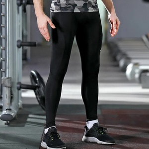 Leggings pour hommes MMA sublimés collants de Compression coton/fibre de bambou respirant taille élastique vêtements de sport course pantalons de Fitness - Product Image 5