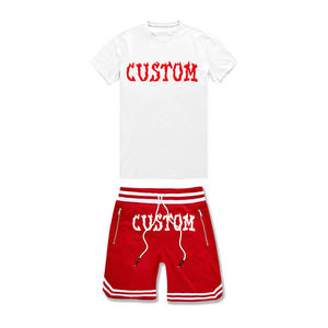 Conjunto de Shorts Deportivos de Dos Piezas para Hombre, Verano 2023, Transpirable, Ligero, Ecológico, Diseño Personalizado, Estampado Sólido, Ropa de Playa - Product Image 5