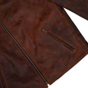 เสื้อแจ็กเก็ตหนังแท้แฟชั่นตะวันตกสินค้าคุณภาพระดับพรีเมียมงานแฮนด์เมดหนังแฟชั่นหนังวัวสไตล์โบโฮ - Product Image 3