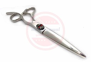 <b>Professional</b> Pet Grooming <b>Hair</b> Scissors for Dog Cat Wholesale Stainless Steel Straight Pet Grooming Shears - Product Image 6