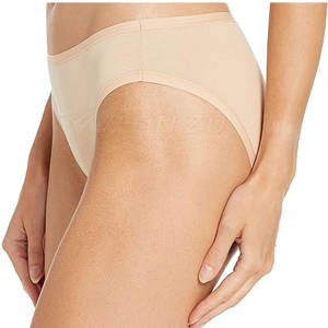 Culottes décontractées en tricot respirant pour femmes, sous-vêtements 100% coton, taille haute, ajustement confortable pour un port quotidien et un confort durable - Product Image 4