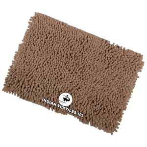Alfombrillas de baño personalizadas modernas al por mayor alfombras de baño de diseño de secado rápido chenilla de algodón hechas a máquina con estilo moderno de color óxido por ITHL - Product Image 2