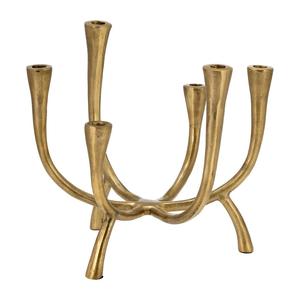 Portavelas de soporte de metal de color bronce de último diseño con cuerpo de metal completo con tamaños de 15 pulgadas - Product Image 5