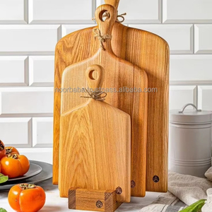 Planche à découper de cuisine personnalisée en gros d'usine bloc de bois épais bois intelligent bambou acacia noyer noir design poli naturel - Product Image 4