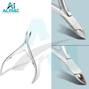 ALMAC, pinza para cutículas de uñas de acero inoxidable de alta calidad, tijera afilada, Kit quirúrgico reutilizable para una fácil eliminación de manicura, 1 año - Product Image 4