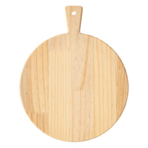 Planche à découper en bois design arrondi aspect naturel - Product Image 3