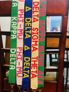 Luxury Fancy Beaded Embroidery DELTA SIGMA Crossbody Strap <b>Belt</b> With High Quality Craft And Cute Patterns From India - Product Image 3