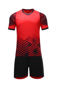 เสื้อฟุตบอลอเมริกัน/ฟุตบอลสั่งทำขายส่ง พิมพ์ลายด้วยความร้อน ระบายอากาศได้ดี แห้งเร็ว โพลีเอสเตอร์ 100% คอวี แขนสั้น - Product Image 3