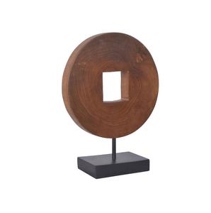 Escultura abstracta de base de mármol y aluminio dorado rústico moderno, escultura de aluminio de escritorio de oficina para mesa de sala de estar - Product Image 2