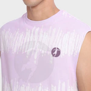 Camiseta sin mangas de talla personalizada para hombre superventas, ropa deportiva de punto informal, ropa deportiva transpirable y de talla grande - Product Image 4