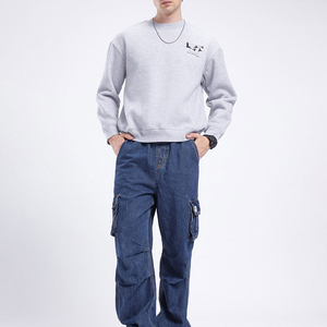 Último diseño al por mayor tasa hombres sudadera básica algodón mezclado calidad superior personalizado Color Casual desgaste hombres sudadera - Product Image 4