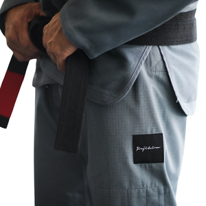 Kimono de Jiu-Jitsu brésilien gris, tissage perlé, léger, entraînement BJJ, compétition, veste 400G, pantalon Ripstop - Product Image 5
