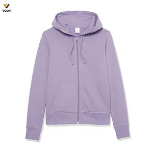 Sweat à capuche en molleton épais zippé imprimé sur mesure en coton tricoté avec impression bouffante anti-rides pour femmes ennemies - Product Image 1
