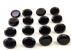 Natural Black Spinel Oval 7x9mm Cut Faceted - Loose Black Spinel Loose Gemstone Top Quality - Product Image 4