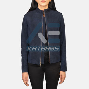 Veste en cuir véritable pour femme, légère, confortable, style contemporain, chaude, décontractée, design artisanal de qualité supérieure - Product Image 4