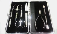 Kit d'outils de soin des ongles professionnel personnalisé en acier inoxydable japonais massif, mini carré, portable, pour manucure et pédicure, ciseaux, coupe-ongles