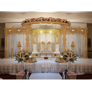 Maravilloso Mandap Manvi para Ceremonia de Boda India, Mandap Akshara para Bodas en Interiores, Mandap de Madera para Bodas Canadienses y del Reino Unido - Product Image 1
