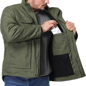 Chaqueta DE TRABAJO bordada para hombre con impresión de logotipo Personalización personalizada Abrigo duradero para exteriores Diseñado para el funcionamiento diario - Product Image 2