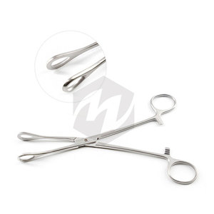 Pinzas de esponja Ballenger, instrumentos médicos quirúrgicos de 7 ", abrazadera de agarre curvada de acero inoxidable, Odontología médica ginecológica - Product Image 1