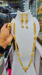 FRANCE Trendy Bridal Jewellery <b>for</b> Turkey Marriage Long <b>Necklace</b> Set With Earrings <b>for</b> Women <b>Charm</b> Ready to Ship - Product Image 2