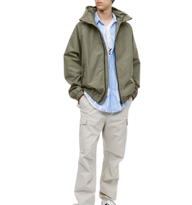 OEM Customized Logo High Quality Embroidery Waterproof Windbreaker Zipper Windproof <b>Jacket</b> for <b>Men</b> - Product Image 5