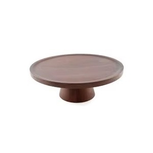 Table à dessert en verre fait à la main avec plateau en bambou support à gâteau en bois pour vaisselle et service de nourriture - Product Image 5