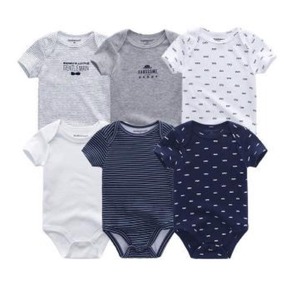 Vente en gros pyjamas en bambou pour bébés garçons et filles de 0 à 3 mois barboteuses à imprimé animal mignon avec fermeture à glissière unisexe - Product Image 4