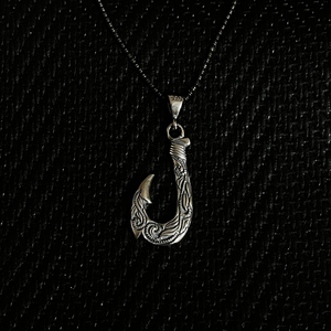 Pendentif en forme de poisson, chaîne de perles en argent pour hommes, collier Design artistique fait à la main, bijoux gothiques ethniques nordiques, vente en gros, turquie - Product Image 2