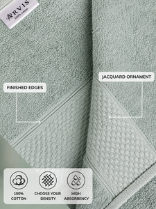 Toalla de Baño ARVIS Clásica de Jacquard, 70x140cm, Rayas Anchas, 300-600 GSM, Suave, Absorbente, Ecológica, para Hotel y Hogar, Venta al Por Mayor - Product Image 5