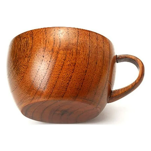 Tasse à thé en bois soucoupes écologique concepteur personnalisé artisanat meilleure qualité à la main en bois naturel tasse à boire - Product Image 1