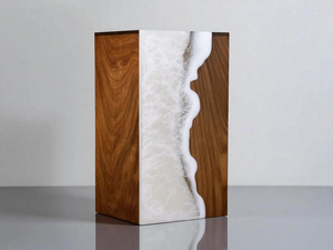 Handmade <b>Wooden</b> Cremation <b>Urn</b> Resin Wave Memorial <b>Ashes</b> Box Memorial Keepsake Decorative Cremation <b>Urn</b> <b>for</b> <b>Ashes</b> - Product Image 4