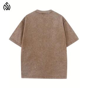 Conjunto de Camiseta y Pantalones Cortos para Hombre con Lavado Ácido, Venta Caliente, Impresión de Logotipo Personalizado, Transpirable, Secado Rápido, Alta Calidad, Servicio OEM - Product Image 3