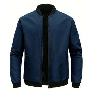 Chaqueta con Capucha y Cierre de Cremallera para Hombre, Estilo Casual y Deportivo, Color Sólido - Ropa Exterior Masculina Cómoda y Moderna - Product Image 1