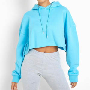 Streetwear Women <b>Crop</b> <b>Top</b> Hoodie Casual Hoodies & Sweatshirts Pullover Cropped Oversize Hoodie for Woman - Product Image 1