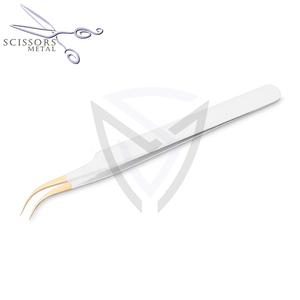 แหนบขนตาสแตนเลสแบบมืออาชีพอุปกรณ์เสริมความงามอุปกรณ์ต่อขนตาไฟเบอร์แบบมีวอลลุ่มแม่นยำ - Product Image 3