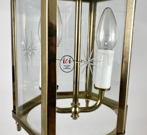 โคมไฟแขวนพื้นผิวกระจกทองเหลืองและตกแต่งบ้าน - Product Image 6