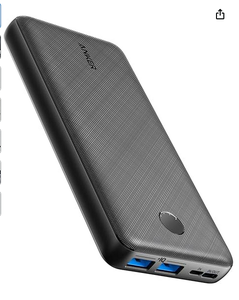 Anker ที่ชาร์จแบบพกพา, พาวเวอร์แบงค์325 (powercore Essential 20K) แบตเตอรี่ก้อน20K พร้อมการชาร์จ15W - Product Image 1
