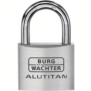 Cylinder <b>Padlock</b> 770/50 50mm Aluminum Lock Body Keyed Differently BURG-WCHTER Bicycle Lock - Product Image 3
